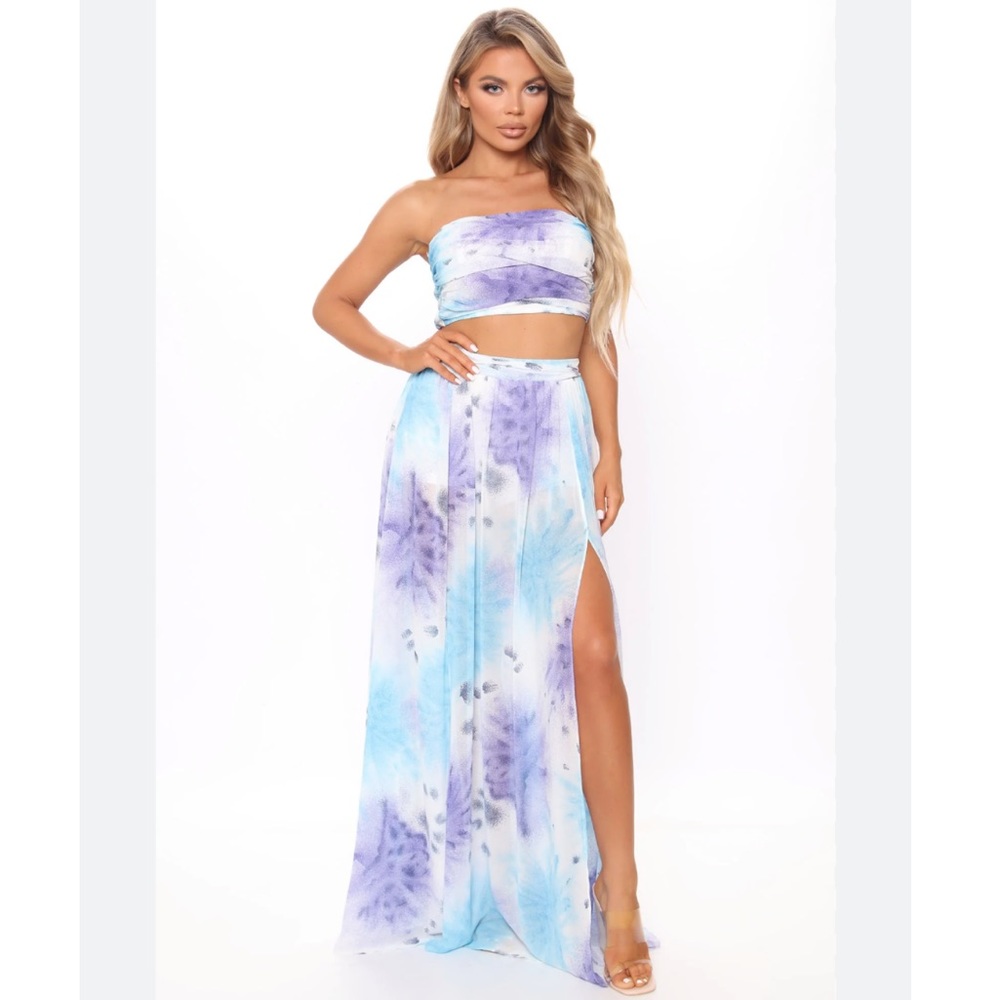 NWT Fashion Nova Two Piece Maxi Skirt Set - Women’s Size Small